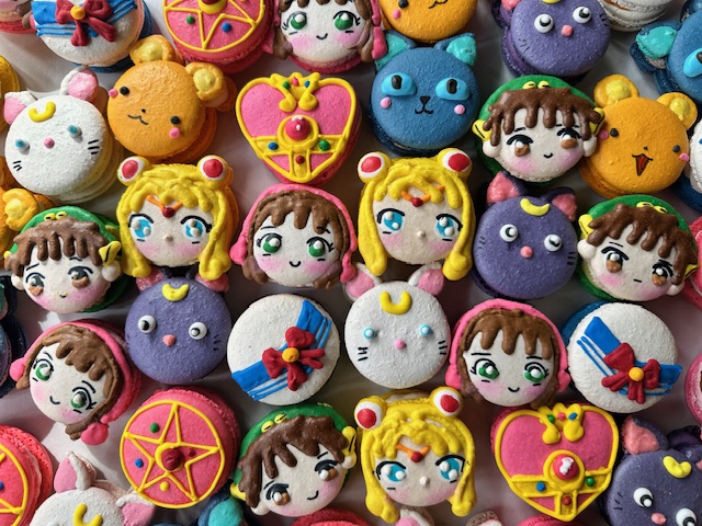 Macarons Toronto Markham Cute Anime Cartoon Mini Treats Magical Girls Card Captors Sakura Sailormoon Luna Artemis Princess