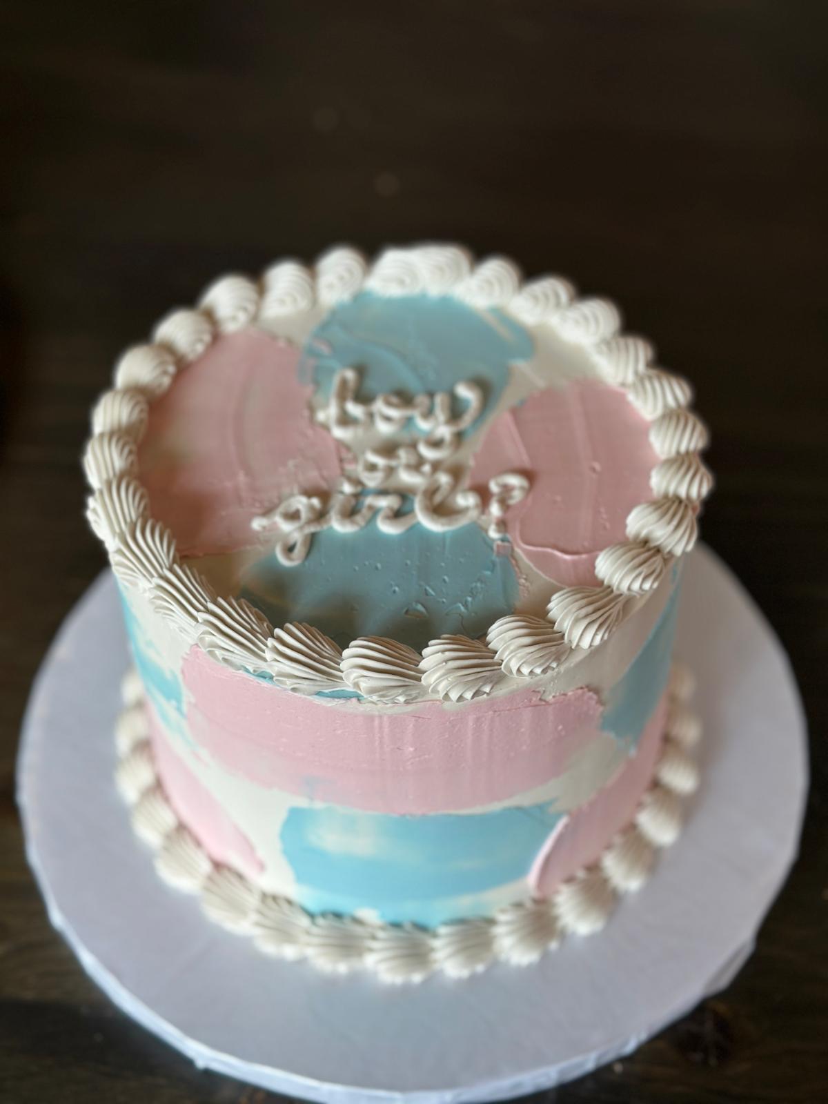 Markham Scarborough Custom Cake Personal Delicious Party Event Fun Gender Reveal Baby Boy or GIrl