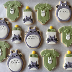 Totoro Baby Shower Cookies