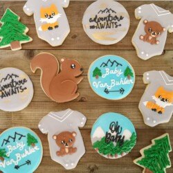Woodland Baby Shower Cookies Oishiiisweets Cookies