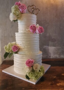 3 Tier Buttercream Floral Cake wedding cake toronto