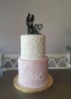 Cake with Patterned Finish wedding cake toronto