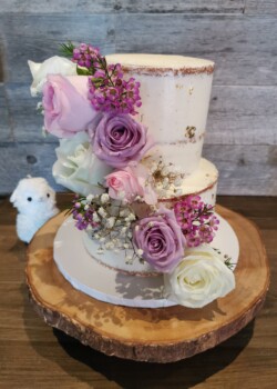 Naked Flower Cake Naked Flower Cake