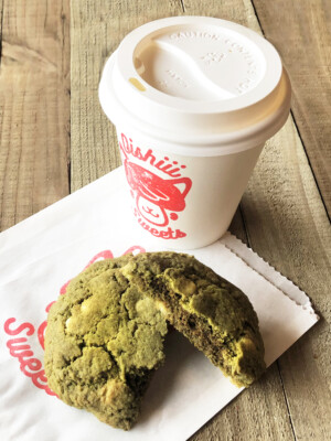 Matcha Cookie and Coffee Oishiiisweets Cafe