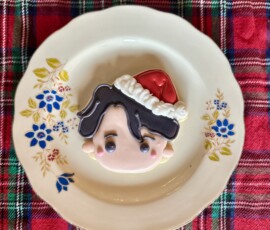 Is he cute? Holidays Cookies Toronto Markham Cute Sugar Anime Cartoon