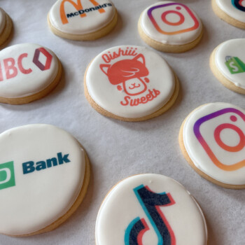 Custom Printed Logo Cookies