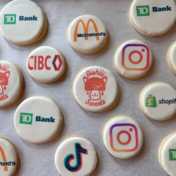 Printed Logo Cookies